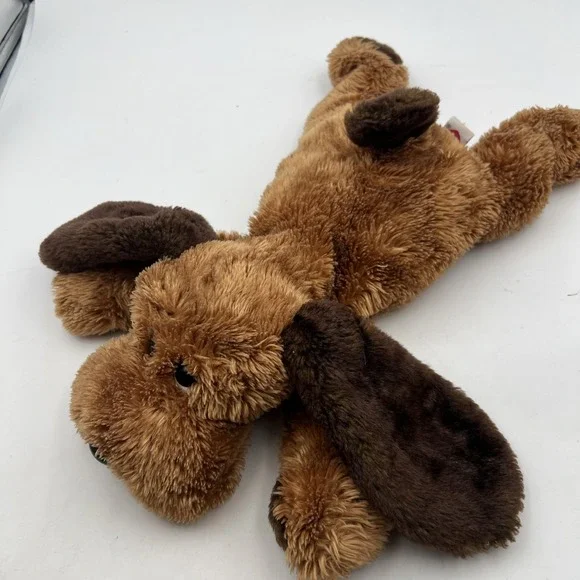 Vtg 2001 Ty Classic 15 Inch Shaggy Brown Puppy Hound Dog Plush Laying Floppy‎ - Picture 7 of 8